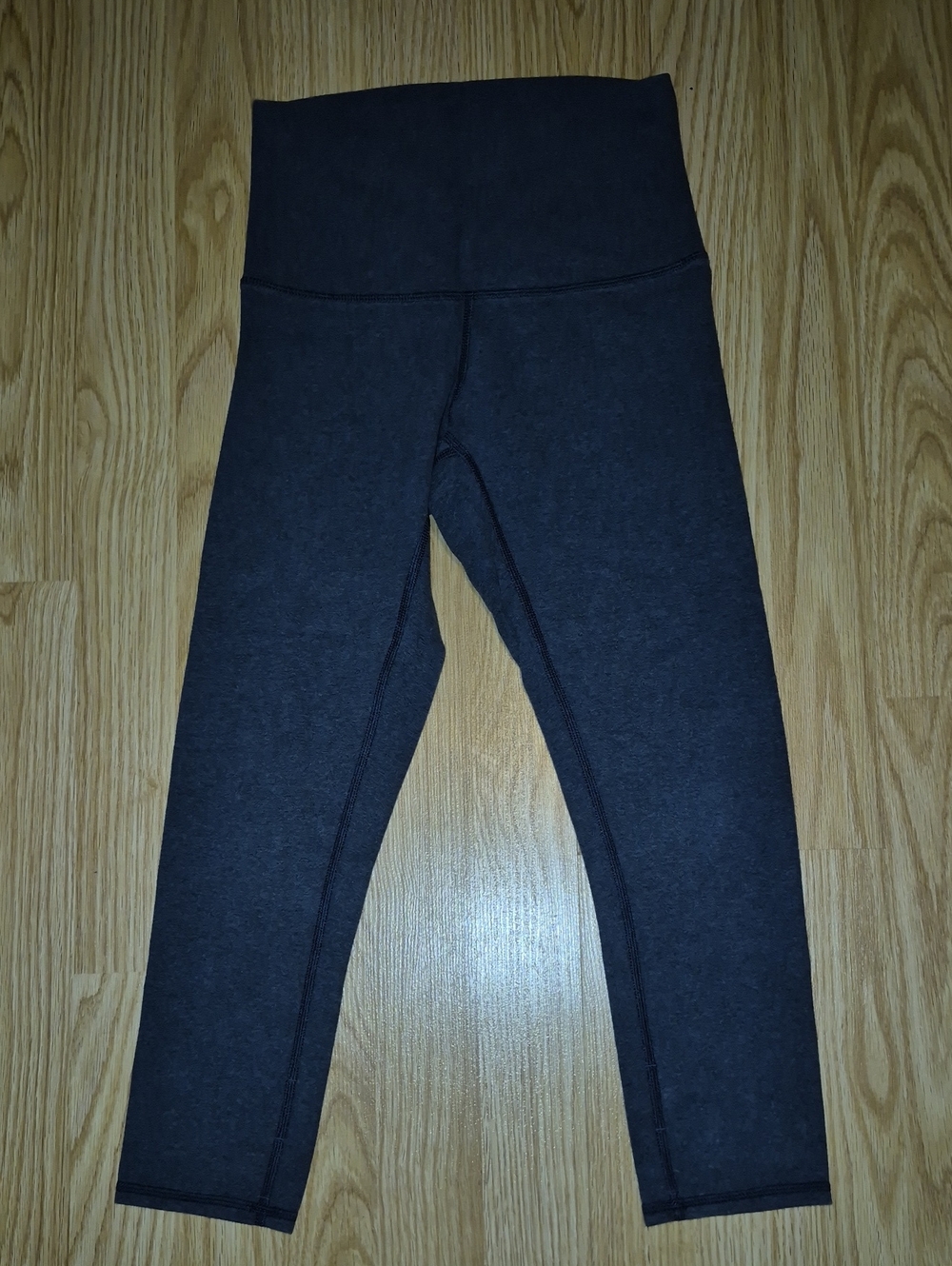 lululemon athletica Hi Rise Wunder Under Crop *cotton Blue Sizs 4?